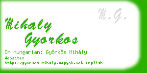 mihaly gyorkos business card